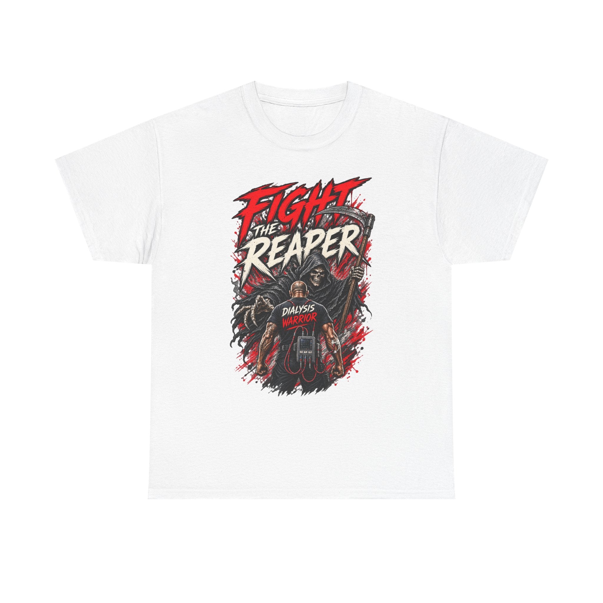 Fight the Reaper T-Shirt — Graphic Motorcycle Grim Reaper Tee