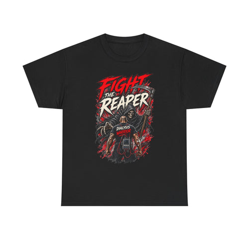 Fight the Reaper T-Shirt — Graphic Motorcycle Grim Reaper Tee