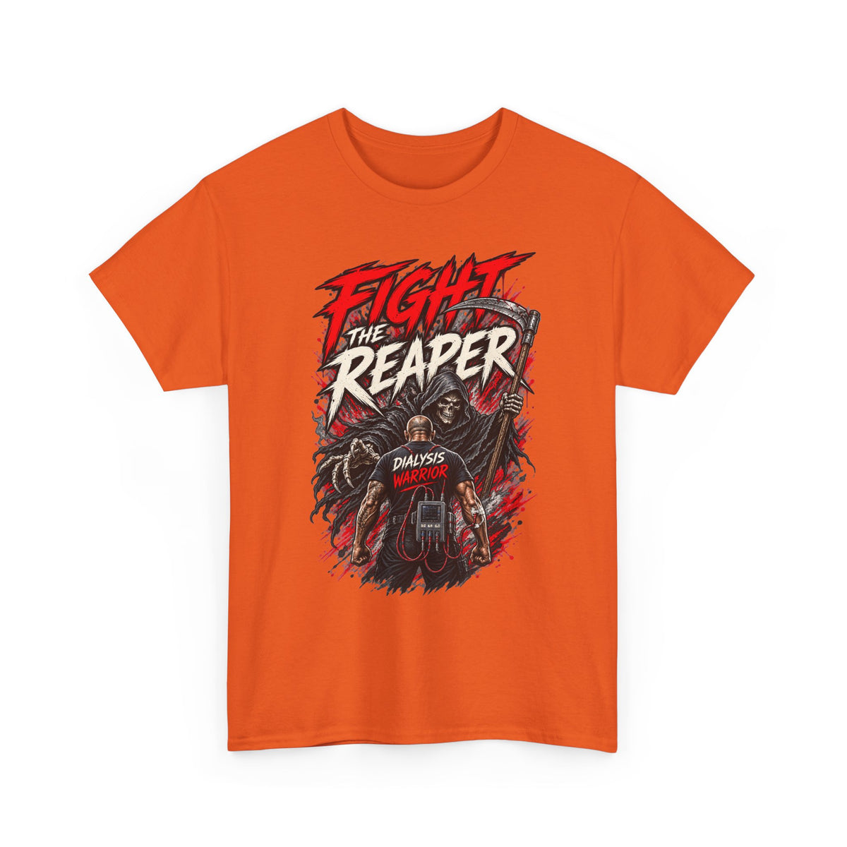 Fight the Reaper T-Shirt — Graphic Motorcycle Grim Reaper Tee