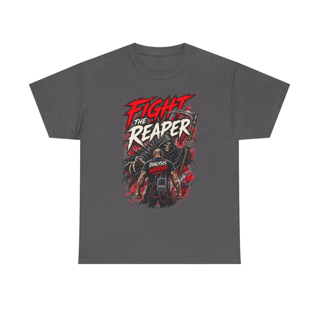 Fight the Reaper T-Shirt — Graphic Motorcycle Grim Reaper Tee