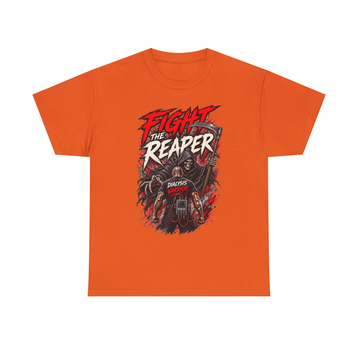 Fight the Reaper T-Shirt — Graphic Motorcycle Grim Reaper Tee