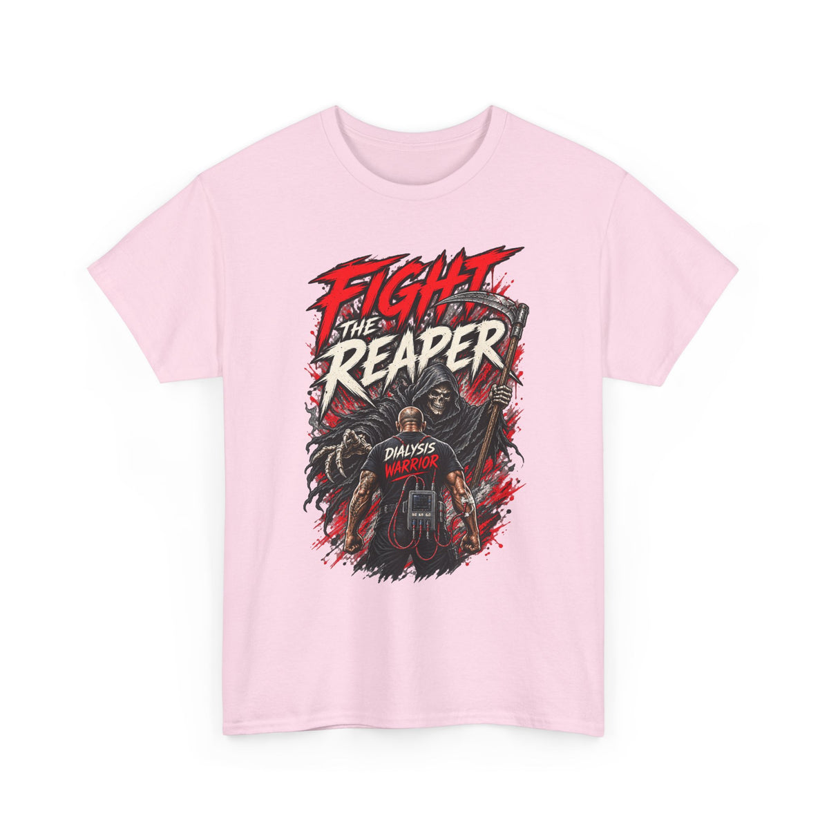 Fight the Reaper T-Shirt — Graphic Motorcycle Grim Reaper Tee
