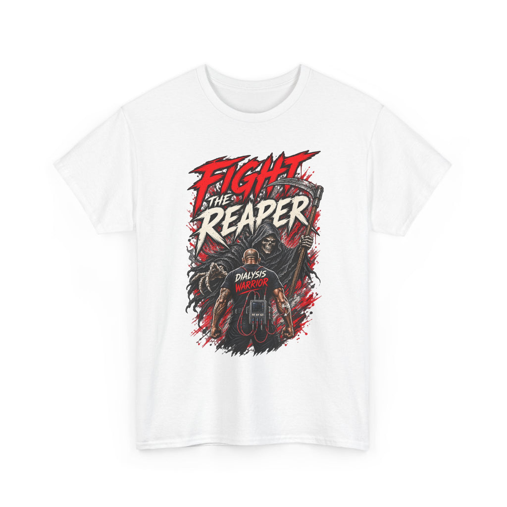 Fight the Reaper T-Shirt — Graphic Motorcycle Grim Reaper Tee