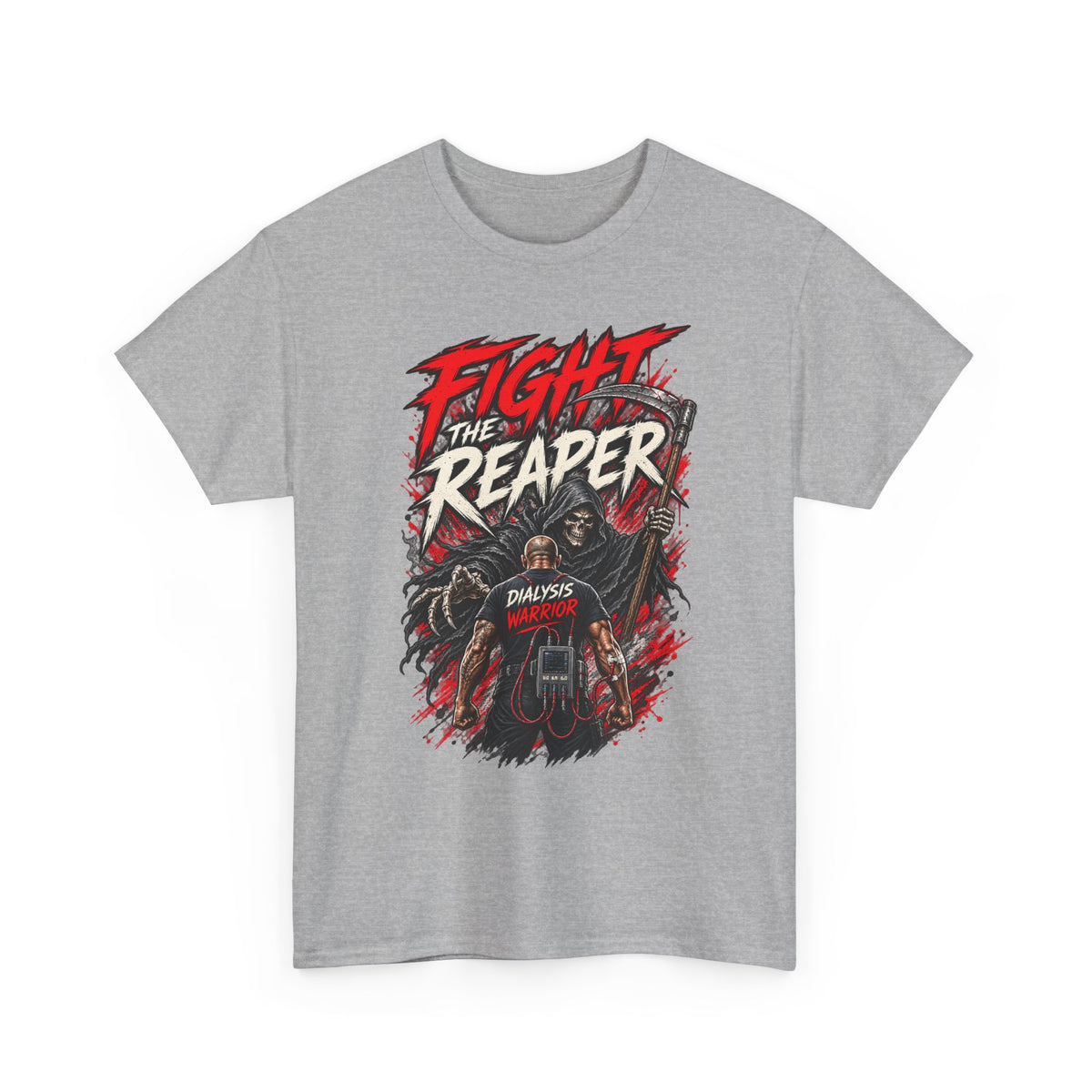 Fight the Reaper T-Shirt — Graphic Motorcycle Grim Reaper Tee