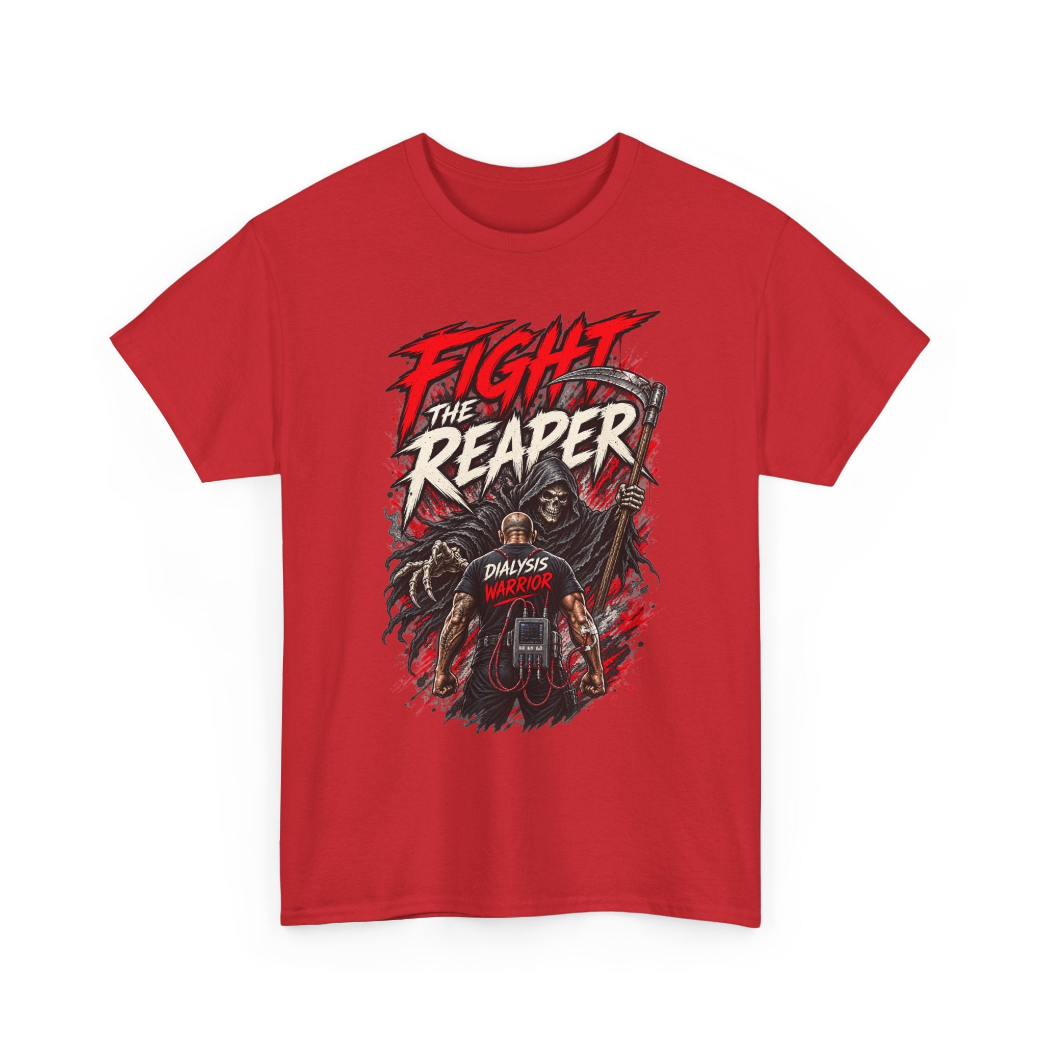 Fight the Reaper T-Shirt — Graphic Motorcycle Grim Reaper Tee