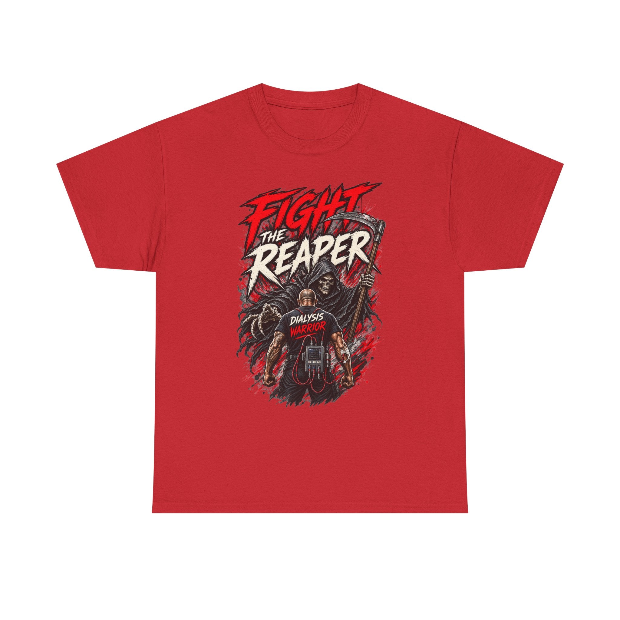 Fight the Reaper T-Shirt — Graphic Motorcycle Grim Reaper Tee