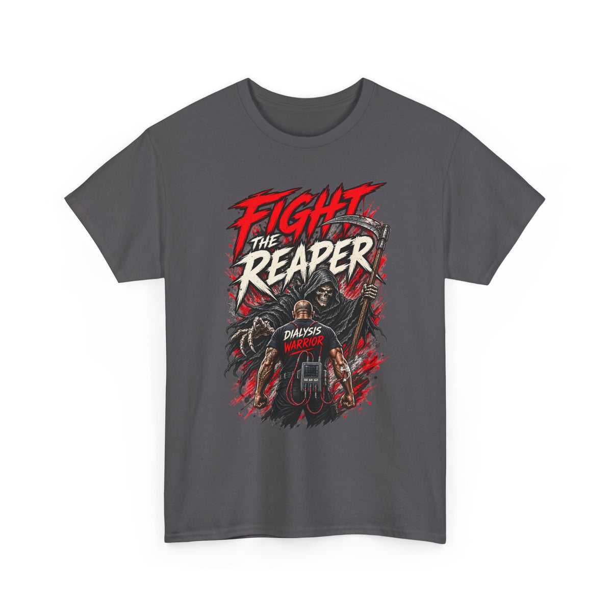 Fight the Reaper T-Shirt — Graphic Motorcycle Grim Reaper Tee