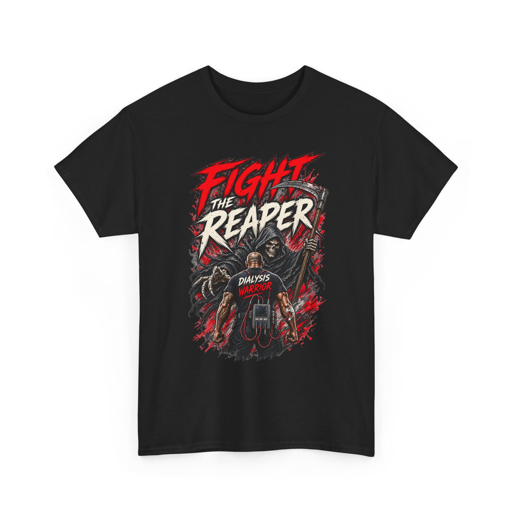 Fight the Reaper T-Shirt — Graphic Motorcycle Grim Reaper Tee